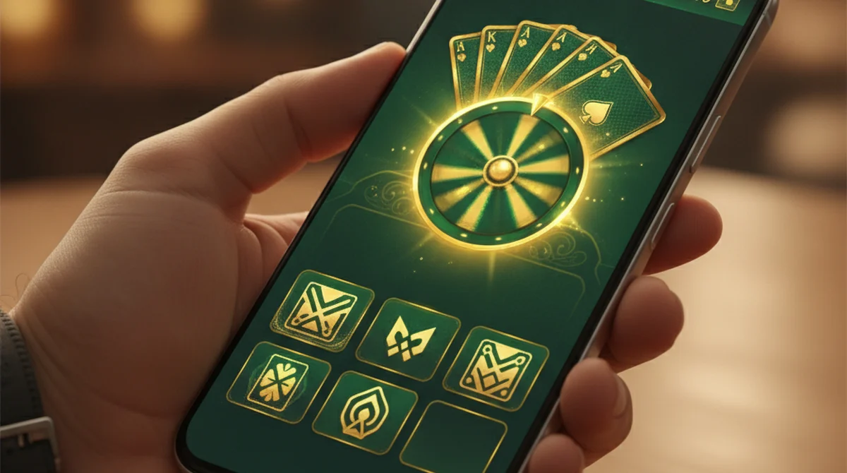 Rummy East lobby interface showing multi-game layouts on mobile screen.